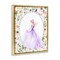 Stupell Industries Purple Princess with Pearl Border Floating Frame, design by Christine Simpson Art